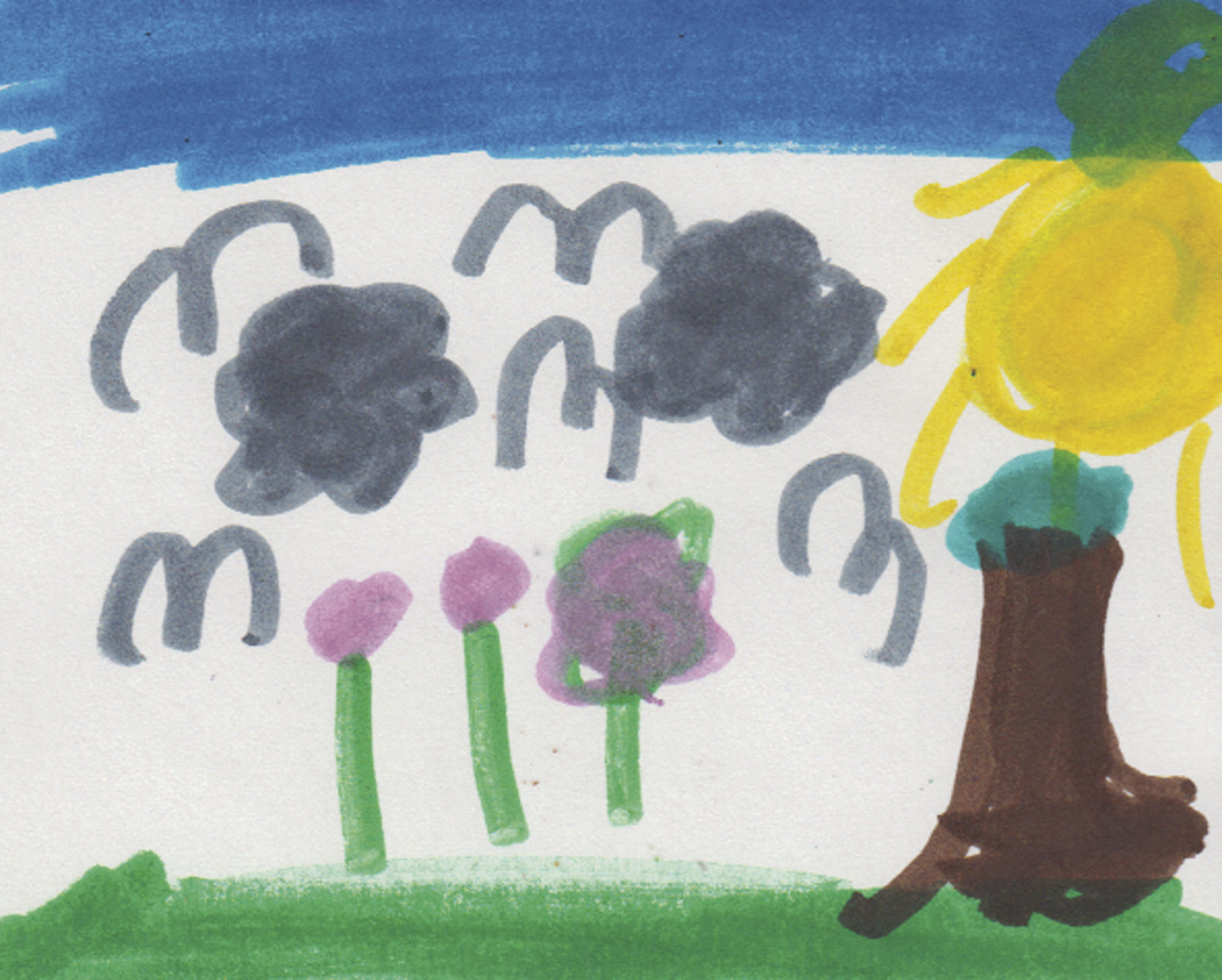 Kids' weather drawings: Jun 17